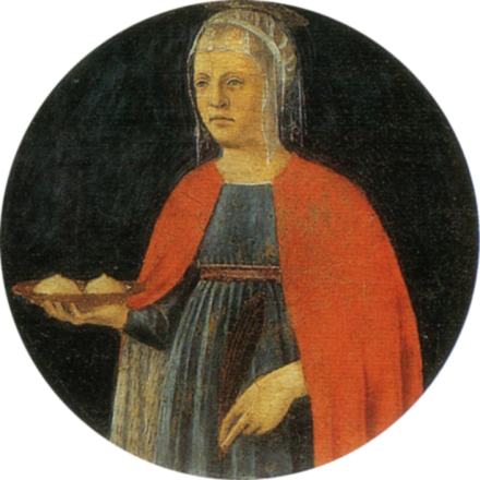 Sainte Agathe de Catane, représentation ancienne