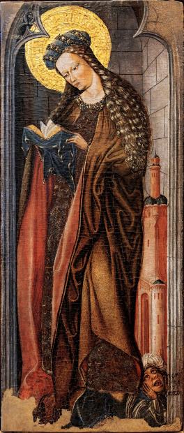 Sainte Barbe (Barbara), représentation ancienne