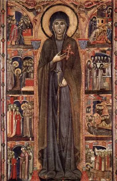 Sainte Claire d'Assise, représentation ancienne