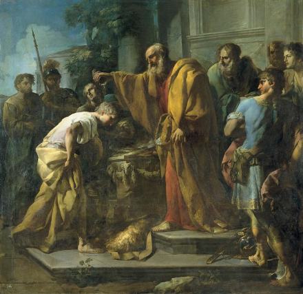 Saint David, roi d'Israël, représentation ancienne