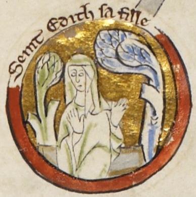Sainte Édith de Wilton, représentation ancienne