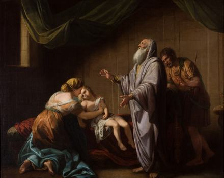 Saint Élisée, prophète, représentation ancienne