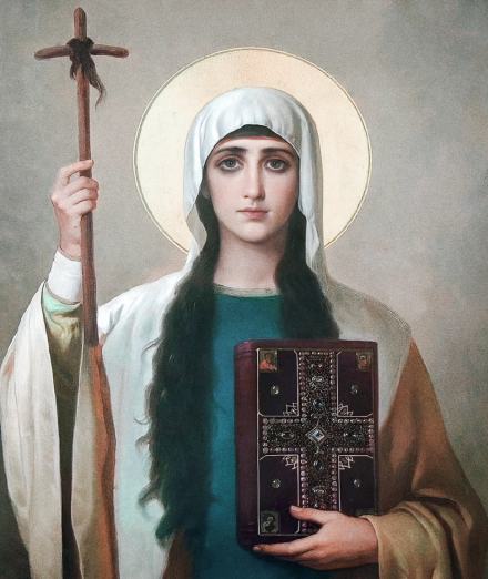 Sainte Ninon (Nino de Géorgie), représentation ancienne