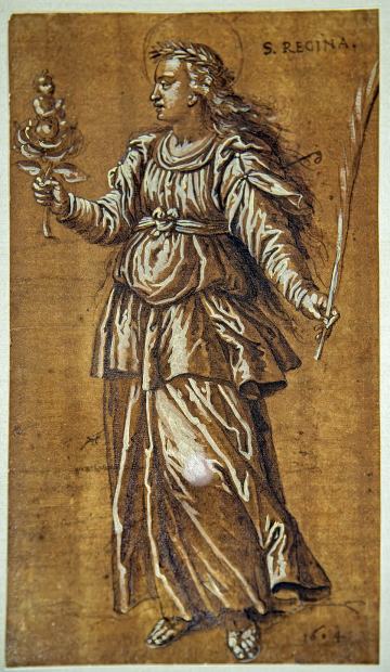 Sainte Reine d'Alise, représentation ancienne